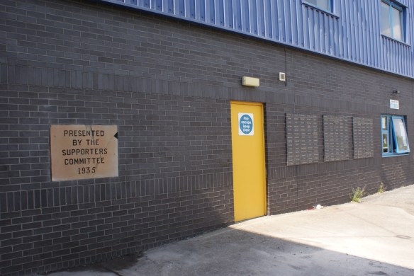 The finished plaque in place